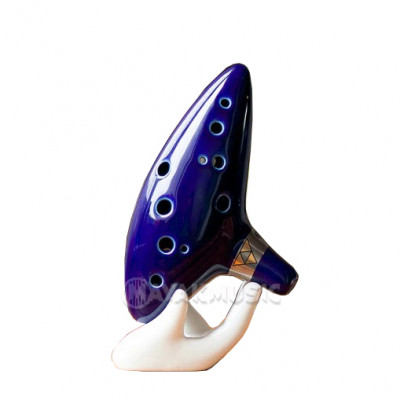 MAYA ZELDA K120A-01 BLUE окарина з чохлом та підставкою керамічна