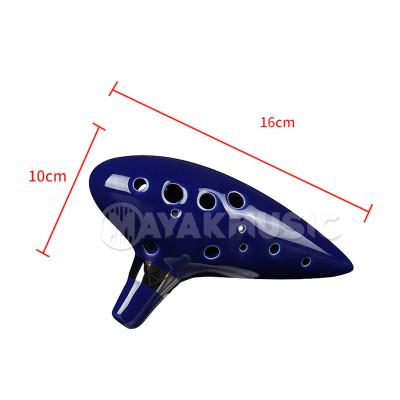 MAYA ZELDA K120A-01 BLUE окарина з чохлом та підставкою керамічна