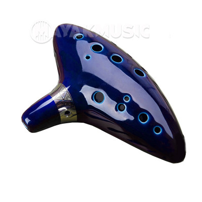 MAYA ZELDA K120A-01 BLUE окарина з чохлом та підставкою керамічна