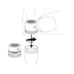 SHURE MX202W/C микрофон конденсаторный миниатюрный с системой подвеса