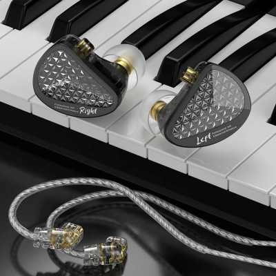 KZ AS16 Pro BLACK NoMic 16BA професійні вушні монітори