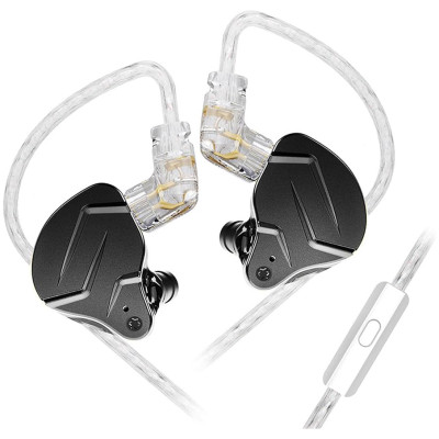 KZ ZSN Pro X BLACK MIC 1DD 1BA наушники с микрофоном