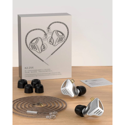 KZ ZVX SILVER NoMic ушные мониторы