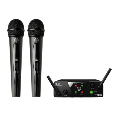 AKG WMS40 MINI2 VOCAL SET US25B/D радіосистема з двома ручними мікрофонами