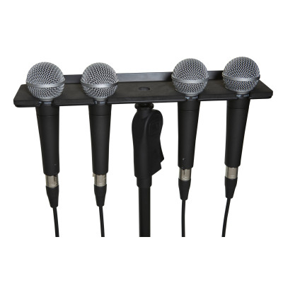 GATOR FRAMEWORKS GFW-MIC-4TRAY MULTI MIC HOLDER FOUR (4) MICS тримач