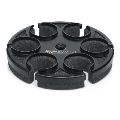 GATOR FRAMEWORKS GFW-MIC-6TRAY MULTI MICROPHONE TRAY HOLDS 6 MICROPHONES тримач