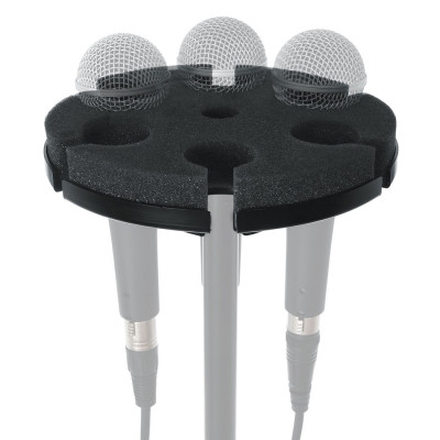 GATOR FRAMEWORKS GFW-MIC-6TRAY MULTI MICROPHONE TRAY HOLDS 6 MICROPHONES тримач