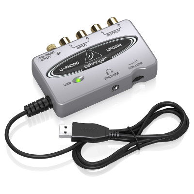 Behringer UFO202 USB аудіоінтерфейс із вбудованим фонокоректором