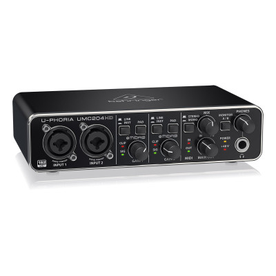 Behringer UMC204HD аудіоінтерфейс USB/MIDI