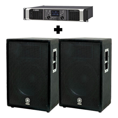 Акційний звуковий комплект акустична система YAMAHA A15 (2 шт) + підсилювач YAMAHA PX3 