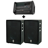 Акційний комплект YAMAHA A15 (2 шт) + активний мікшер YAMAHA EMX5