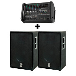 Акційний комплект YAMAHA A15 (2 шт) + активний мікшер YAMAHA EMX5