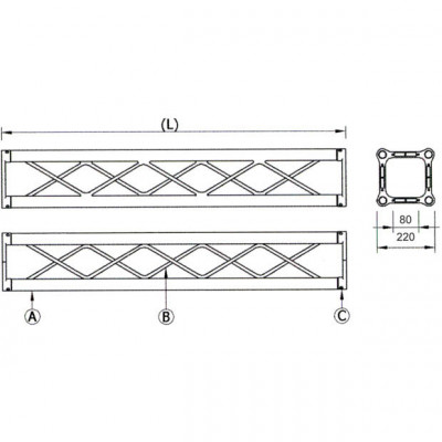 SOUNDKING DKB2204-100 алюмінієва ферма