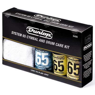 DUNLOP 6400 SYSTEM 65 CYMBAL AND DRUM CARE KIT набір для догляду за тарілками та барабанами SYSTEM 65