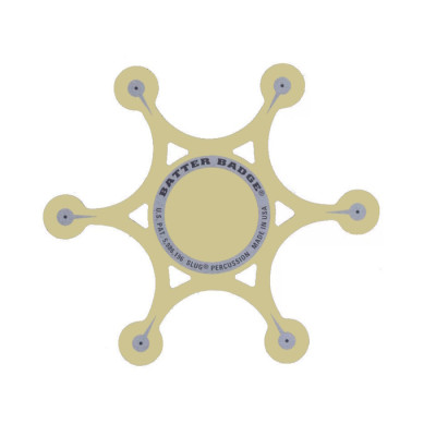 Демпферна наклейка для пластику бас-барабана срібляста Ahead BB