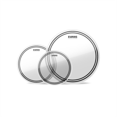 EVANS EC2S CLEAR FUSION TOM PACK (10", 12", 14") ETP-EC2SCLR-F набір пластиків